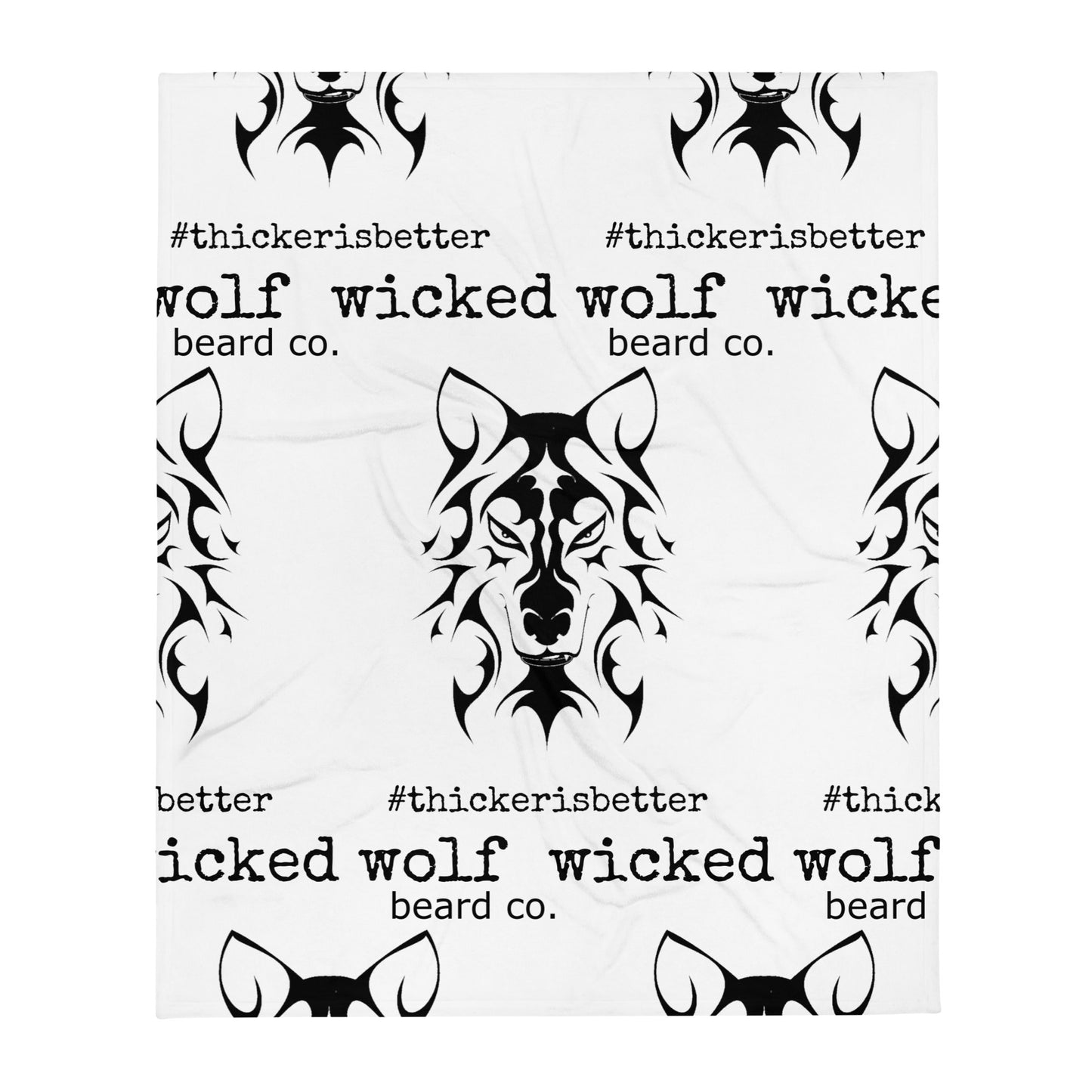 Wicked Wolf Beard Co. Throw Blanket - Wicked Wolf Beard Co.