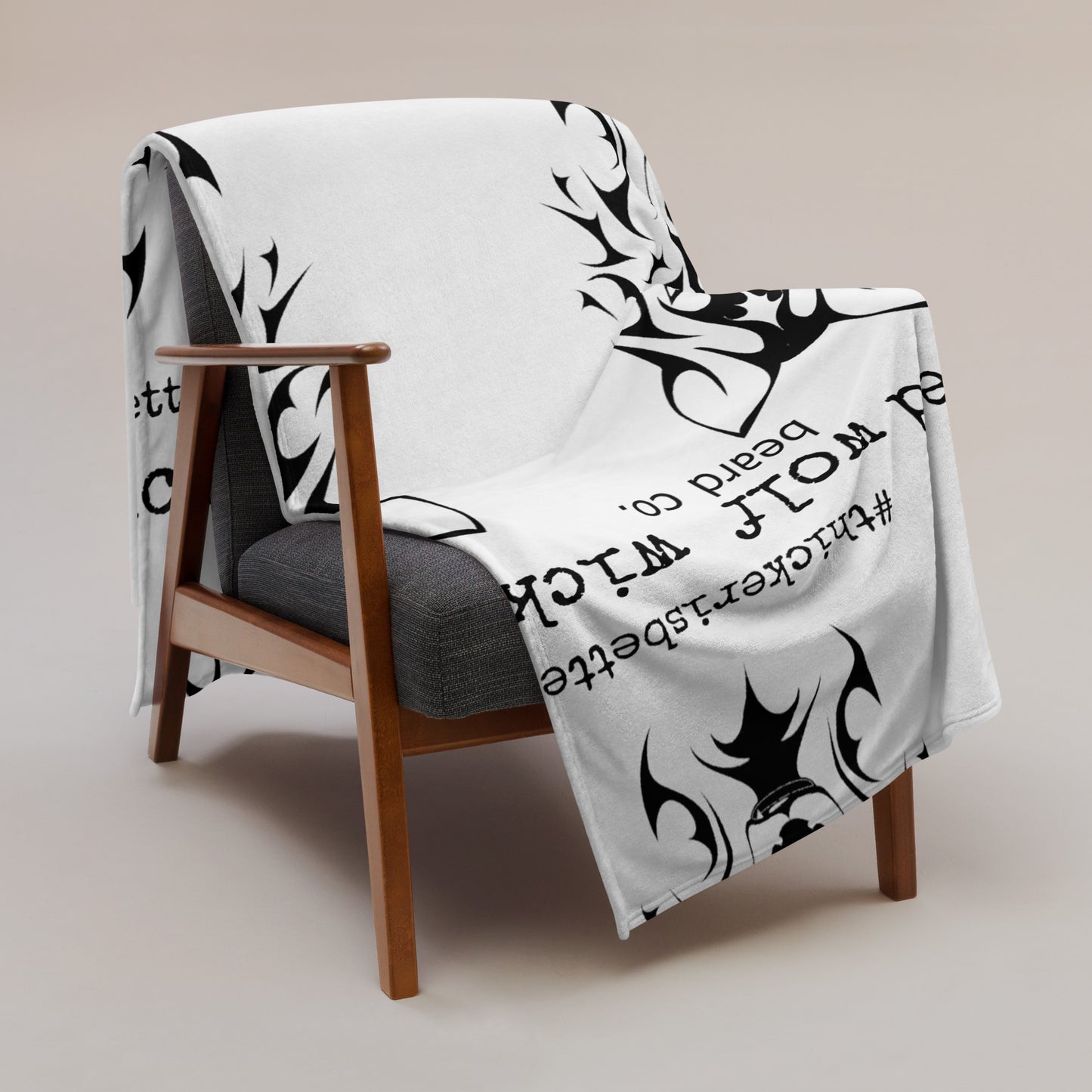 Wicked Wolf Beard Co. Throw Blanket - Wicked Wolf Beard Co.