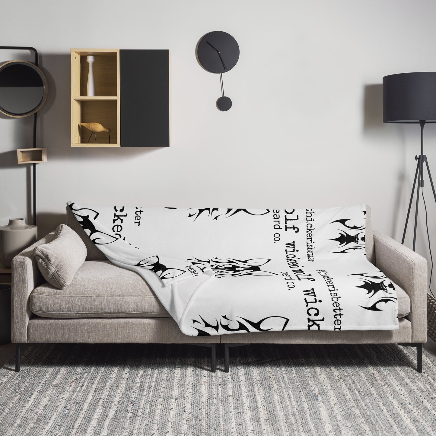 Wicked Wolf Beard Co. Throw Blanket - Wicked Wolf Beard Co.