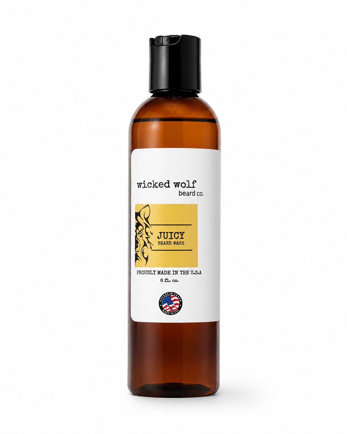Wicked Wolf Juicy Beard Wash | Deep Cleaning Beard Wash with Fresh Citrus