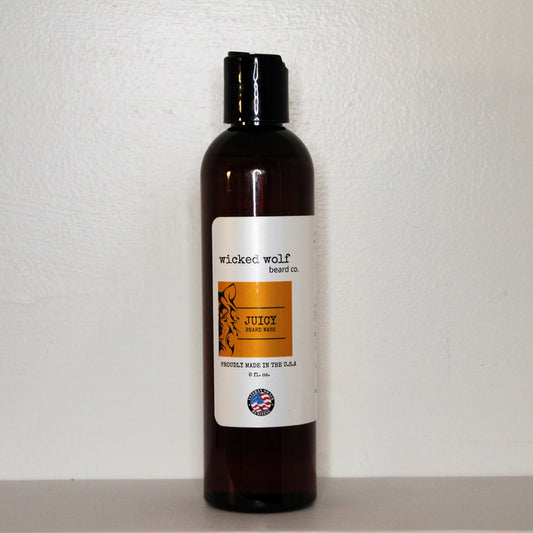 Wicked Wolf Juicy Beard Wash fresh citrus deep cleaning beard wash