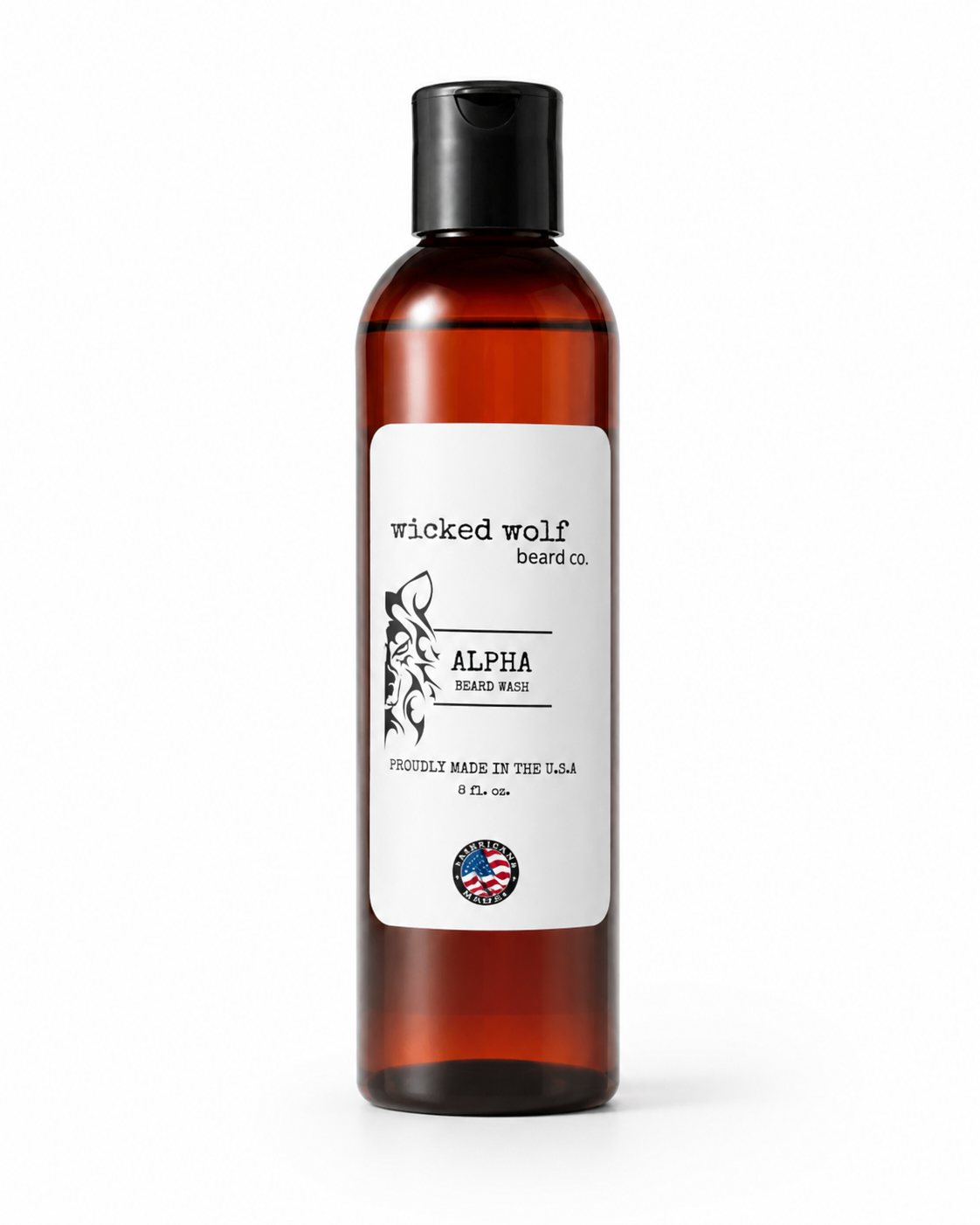 Wicked Wolf Alpha Beard Wash | Deep Cleaning Beard Wash with Tobacco & Vanilla